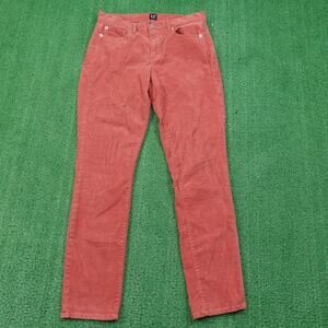 Gap Pants Womens 27R Red Corduroy True Skinny Stretch Denim Casual 30x28